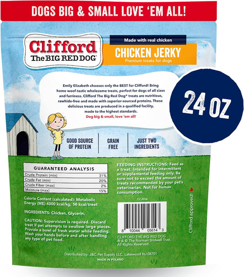 24 oz Chicken Jerky Dog Treat Chicken Strips Dog Jerky Treats for Dogs Canine Snacks Natural Canine high Protein Grain
