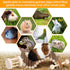 Hamster Chew Toys Set for Small Animals, Wooden Molar Toys for Guinea Pigs, Chinchillas, Gerbils, Mice, Rats