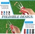 Poen 12 Pieces Golf Divot Tool with Magnetic Ball Marker and Popping Button Metal Foldable Fixer