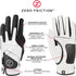 Zero Friction Men's Compression-Fit Synthetic Golf Glove, Universal Fit