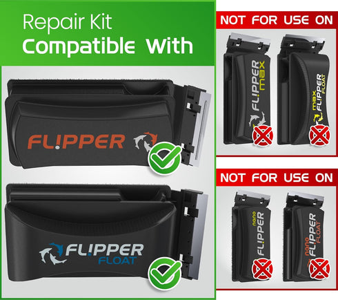 FL!PPER Standard Maintenance Repair Kit for Original and Floating Flipper Aquarium Cleaners
