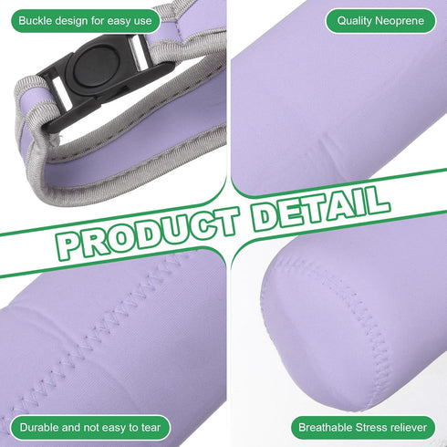 2pcs 15.5-20oz uxcell Neoprene Carrier Water Bottle Sleeve, Insulated Water Glass Bottle Carrier Bag Collapsible Drink