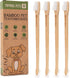 Dog Toothbrush - 4-Pack Two Sided Bamboo Toothbrush for Small and Large Dogs & Cats, Soft Bristles for Dental Care