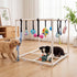 15 23.2" Puppy Play Gym with Puppy Toys, Indoor Jungle Gym with Puppy chewingToys for Teething & Mental Stimulation
