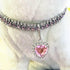 Rhinestone Pet Collar, Sparkling 3 Rows Crystal Diamond Dog Collars, Adjustable Wedding Collar, Puppy Girl Bling