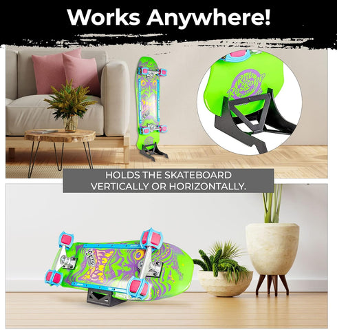 Origami Skateboard Stand - A Skateboard Holder by Skater Trainers - Store and Display - Keep Boards Off the Wall -