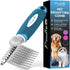 Poodle Pet Dematting Fur Rake Comb - Dog and Cat Comb with Long Steel Safety Blades for Detangling