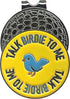 Talk Birdie to Me - Funny Emoji Golf Ball Marker with Hat Clip, Men's and Women's Golf Novelty Gift