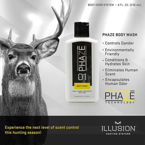 1 #1 Illusion Systems PhaZe Body Wash - Deer Hunter's Scent Elimination (FBA)