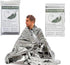 Guo's hyekbe First Aid Mylar Rescue Blanket, Emergency Blankets for Outdoor Survival Gear, Body Warmer Blanket (Silver,