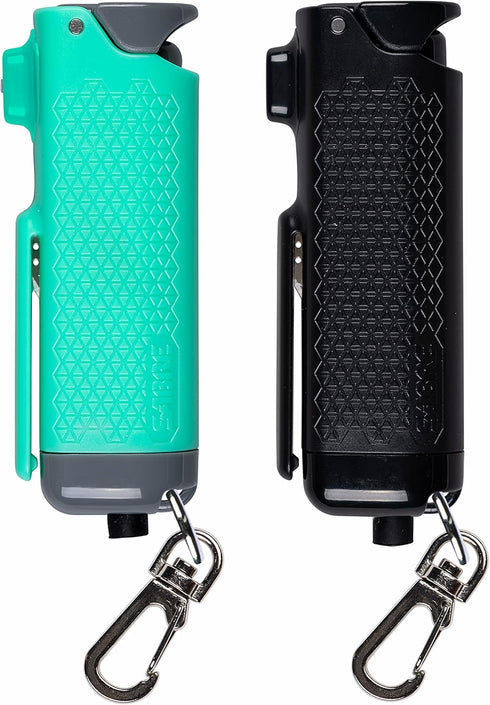 SABRE Safe Escape 3-In-1 Pepper Gel - With Seat Belt Cutter & Window Breaker, Snap Clip Keychain for Easy Carry