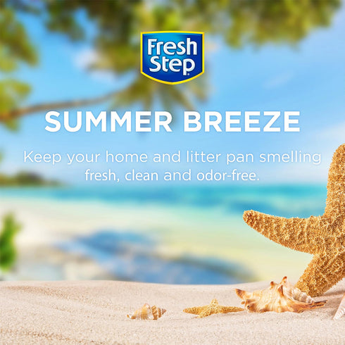 Fresh Step Cat Litter Crystals in Fresh Scent, Cat Litter Box Deodorizer, 15 Ounces (Pack of 3)