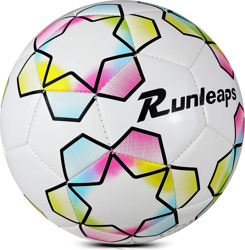 Futsal Ball - Official Size 4 Soccer Ball for Indoor/Outdoor Play, Training, and Games with Star Pattern Design