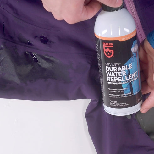 Gear AID Revivex Durable Water Repellent Spray for Waterproofing Nylon Jackets, Gore-TEX, and Camping Gear