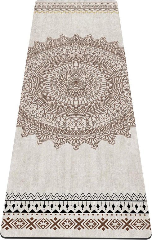 nuveti Extra Thick TPE Yoga Mat, Non-Slip Fitness Exercise Mat with Carrying Bag, 72"x24", 6MM for Yoga & Pilates