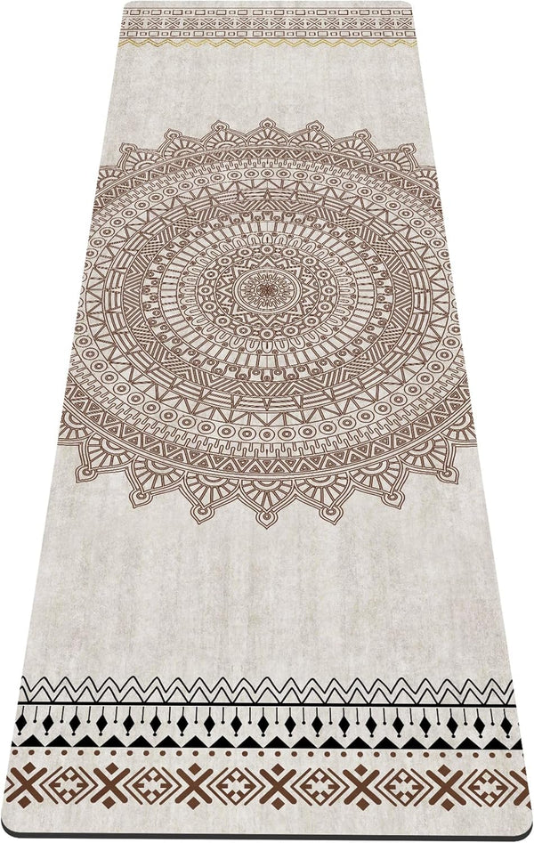 nuveti Extra Thick TPE Yoga Mat, Non-Slip Fitness Exercise Mat with Carrying Bag, 72"x24", 6MM for Yoga & Pilates
