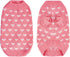 Dog Knitted Sweater Dog Heart Sweater Puppy Sweater Warm Soft Pet Holiday Clothes for Large Cats and Dogs (Pink, L)