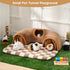 Chinchillas Avont Guinea Pig Hideout Tunnel, Large Hideaway Play Tube Toys Mat for Small Animal Dwarf Rabbits Bunny