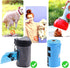 Kare & Kind Pet Waste Bag Dispenser with Carabiner - Double Layer Fabric - Zippered Poop Bag Holder and Pet Waste Bags