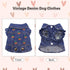 SILD Pet Clothes Dog Jeans Jacket, Cool Blue Denim Coat for Small Medium Dogs, Classic Puppy Hoodies