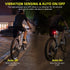 ROCKBROS Smart Bike Tail Light USB Rechargeable for Night Riding, IPX6 Waterproof Bright LED Bicycle Rear Light, 260mah