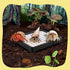 Hermit Crab Food Bowl with Grid,Large Capacity, Less Prone to Tipping Over for Reptile & Small Animal Tanks Hermit Crab