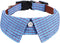 Cotton Plaid Shirt Style Dog Collar, Soft Cute Boy Dog Collar with Quick-Release Buckle for Small to Large Dogs