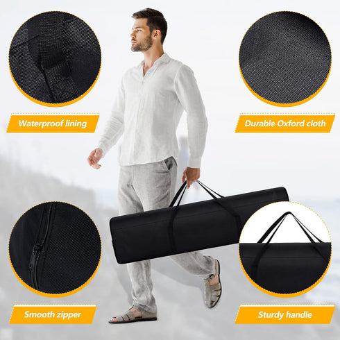 3 Pack 43.31 Inches Riakrum Replacement Bag for Folding Camping Chair Large Folding Beach Chair Carry Oxford Fabric Bag