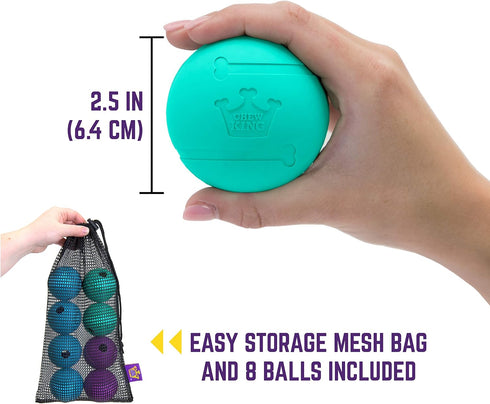 Chew King Dog Fetch Balls for All Breed Sizes