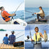 Fishing Pole Kit, Carbon Fiber Telescopic Fishing Rod and Reel Combo with Spinning Reel, Line, Bionic Bait, Hooks,