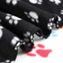 12 Tatuo Pieces Black Dog Blankets for Small Dogs Puppy Fleece Blanket Bulk Warm Felt Throw Spring Cute Paw Print Puppy