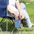 Generic Backpack 286lbs Portable Camping Chair - Lightweight Folding Seat, Chair Side Pocket, Capacity, Compact Outdoor