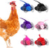 Weewooday 6 Pieces Chicken Hats for Hens Tiny Pets Funny Halloween Accessories Feather