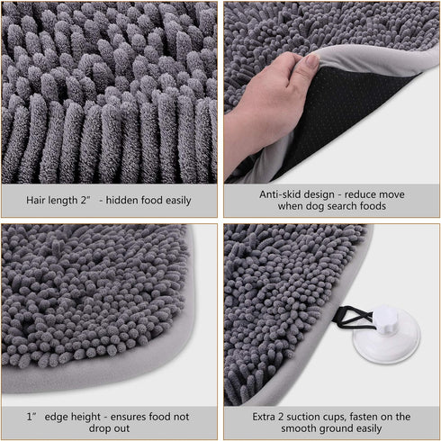 17'' 21'' Snuffle Mat for Dogs, x Dog Sniffing Interactive Feeding Game Boredom, Puzzle Toys Encourages Natural