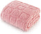 Bedsure Dog Blanket for Large Dogs, Washable Soft Fluffy Coral Fleece, Cozy Cat Blanket, Pink, 40x50IN