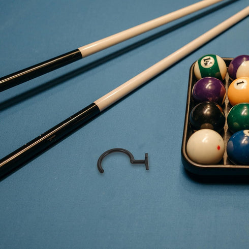 ABOOFAN Billiard Table Cue Hook Pool Table Side Hanger Black Iron Snooker Supply Replacement Cue Rack Accessory
