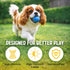 Synra 2.75", 3 Vila Rubber Balls, Super Bouncy Puppy Balls, Chew, Exercise and Activity Tool for Medium Dogs Miniature