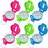 Sabary 6 Pack Multi-Color Mini Lensatic Compass with Lanyard Orienteering Navigation Compasses