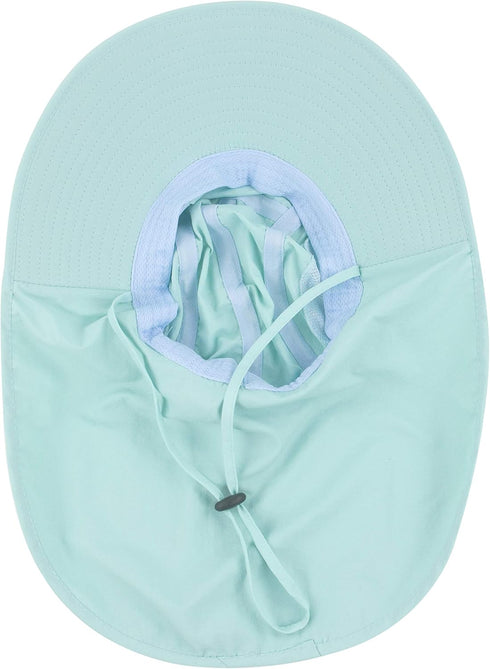 Muryobao Kids Sun Hat Wide Brim UPF50+ Mesh Hats with Neck Flap for Girls and Boys