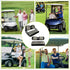 Set G29 Golf Cart Seat Covers Front and Rear Fit for Club Car Precedent Club Car Tempo Yamaha Front Seat Cushion