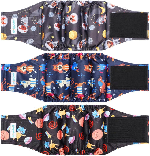 Paw Legend Washable Dogs Diapers Male Dog Belly Bands for Male Dogs