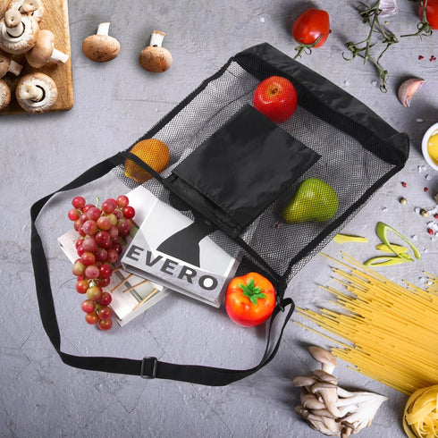 Durable Mesh Mushroom Foraging Bag with Pouch & Basket