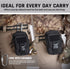 WYNEX Tactical Compass Phone Pouch - Large Molle Smartphone Holster Case with Carabiner