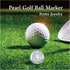 Golf Ball Marker Hat Clip with Pearl Ball Marker, Golf Gifts and Accessories for Women