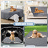smiry Waterproof Dog Blanket 30"x53" Grey/Dark Grey, Reversible Pet Blanket, Soft Couch Cover for Dogs