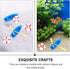 2 Sets Kisangel Miniature Nautical Ornaments DIY Kit Including Life Buoy and Boat for Aquarium Decoration and Fairy