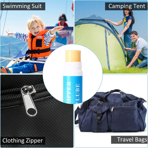 3 BBTO Pcs Zipper Wax Snap and Zipper Lubricant for Boat Care Marine Snap Lube Stick Tube for Boat, Canvas, Wetsuit
