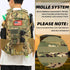 Tactical Military Backpack, Waterproof Black 30L Molle Backpack for Men with Flag Patch