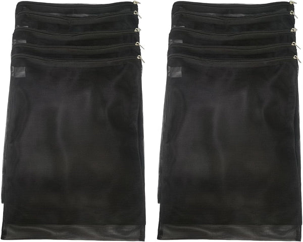 10 Pieces Extra Large Filter Media Bags, Reusable Fish Tank Media Mesh Filters for Activated Carbon, Ceramic Rings