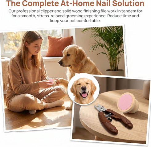Trimming Dog Nail Scratch Pad, Dog Nail File Board for Dogs that Hate Nail Clipping, Quiet Stress-Free Nail